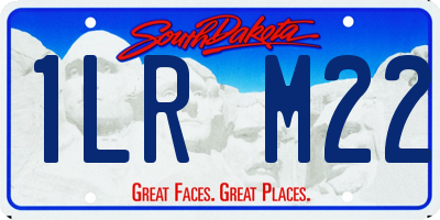 SD license plate 1LRM22