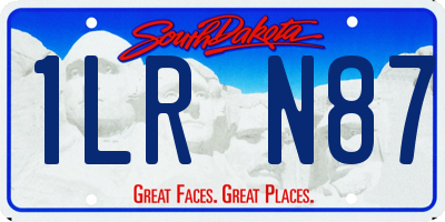 SD license plate 1LRN87
