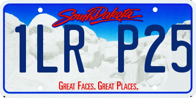 SD license plate 1LRP25