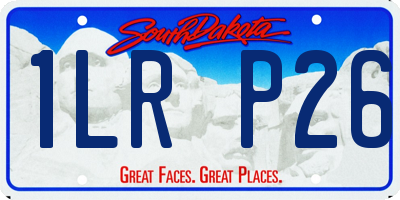 SD license plate 1LRP26
