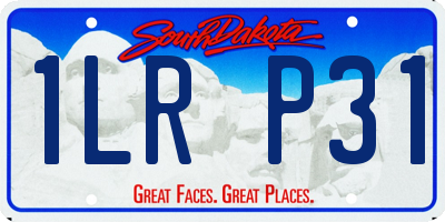 SD license plate 1LRP31