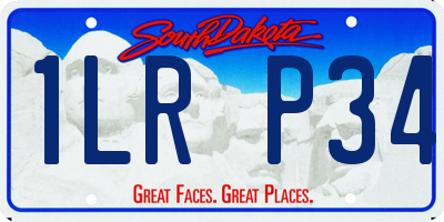 SD license plate 1LRP34
