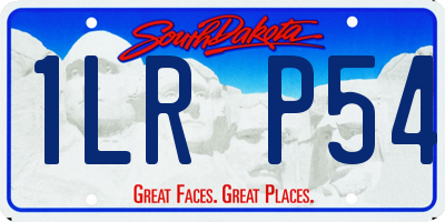 SD license plate 1LRP54