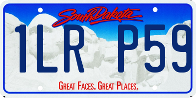 SD license plate 1LRP59