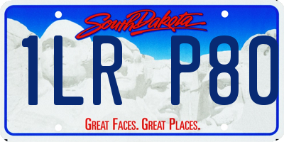 SD license plate 1LRP80