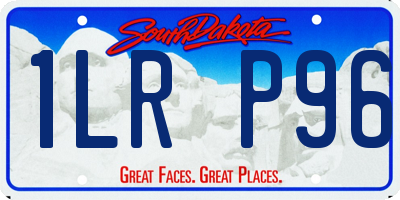 SD license plate 1LRP96