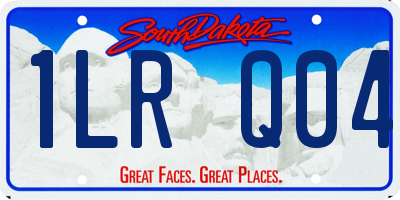 SD license plate 1LRQ04