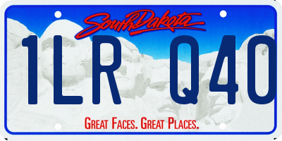 SD license plate 1LRQ40