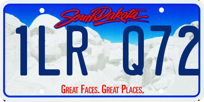 SD license plate 1LRQ72