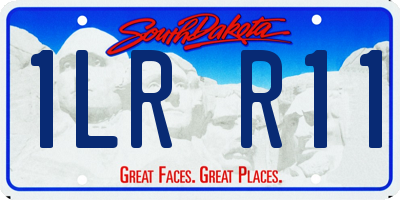 SD license plate 1LRR11