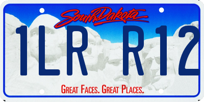 SD license plate 1LRR12