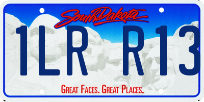 SD license plate 1LRR13