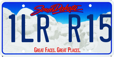 SD license plate 1LRR15