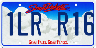 SD license plate 1LRR16