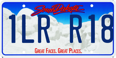 SD license plate 1LRR18