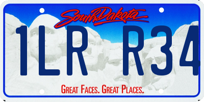 SD license plate 1LRR34