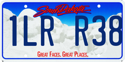 SD license plate 1LRR38