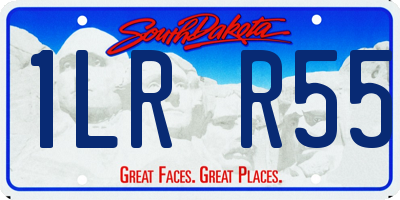 SD license plate 1LRR55