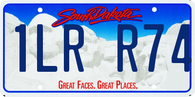 SD license plate 1LRR74