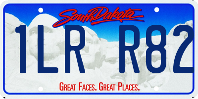 SD license plate 1LRR82