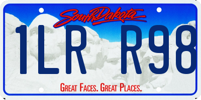 SD license plate 1LRR98