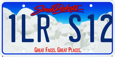 SD license plate 1LRS12