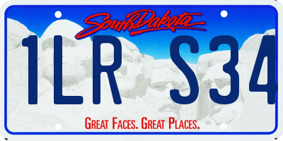 SD license plate 1LRS34