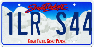 SD license plate 1LRS44