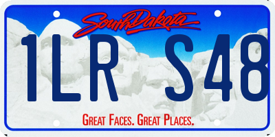SD license plate 1LRS48
