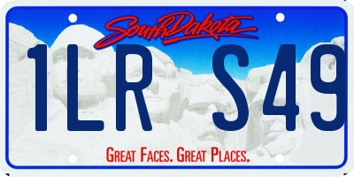 SD license plate 1LRS49