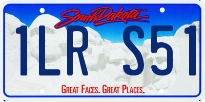 SD license plate 1LRS51