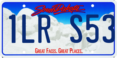 SD license plate 1LRS53