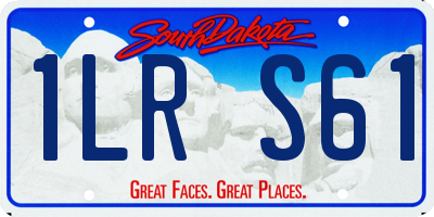 SD license plate 1LRS61