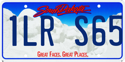 SD license plate 1LRS65