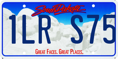 SD license plate 1LRS75