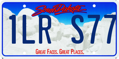 SD license plate 1LRS77