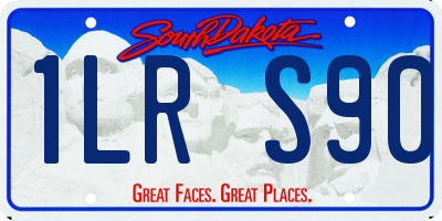 SD license plate 1LRS90