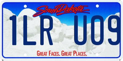 SD license plate 1LRU09