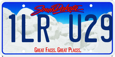 SD license plate 1LRU29