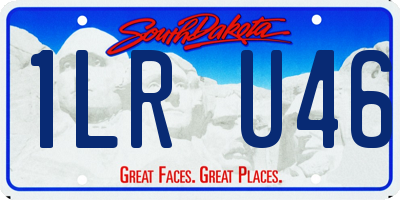 SD license plate 1LRU46
