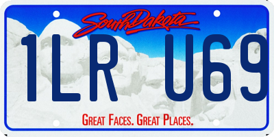 SD license plate 1LRU69