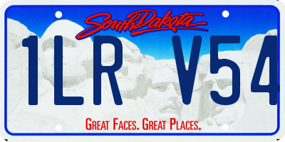 SD license plate 1LRV54