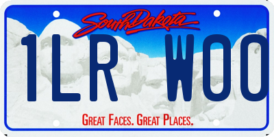 SD license plate 1LRW00