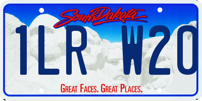SD license plate 1LRW20