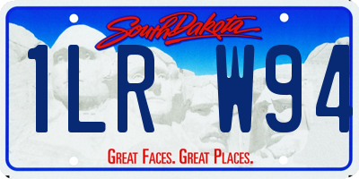 SD license plate 1LRW94