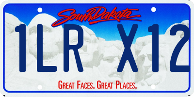 SD license plate 1LRX12