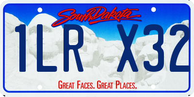 SD license plate 1LRX32