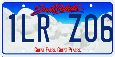 SD license plate 1LRZ06
