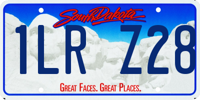 SD license plate 1LRZ28