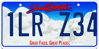 SD license plate 1LRZ34
